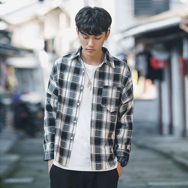 shirt male plaid summer 5xl fashion new full sleeve new moownuc men popular youth casual mwc shirt fit cotton shirts streetwear, White;black
shirt male plaid summer 5xl fashion new full sleeve new moownuc men popular youth casual mwc shirt fit cotton shirts streetwear, White;black