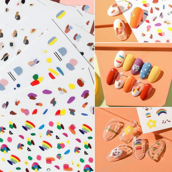 new 1 sheet 3d nail art stickers bright colorful rainbow shape nails stickers for nails sticker decorations manicure z0214, Black
new 1 sheet 3d nail art stickers bright colorful rainbow shape nails stickers for nails sticker decorations manicure z0214, Black