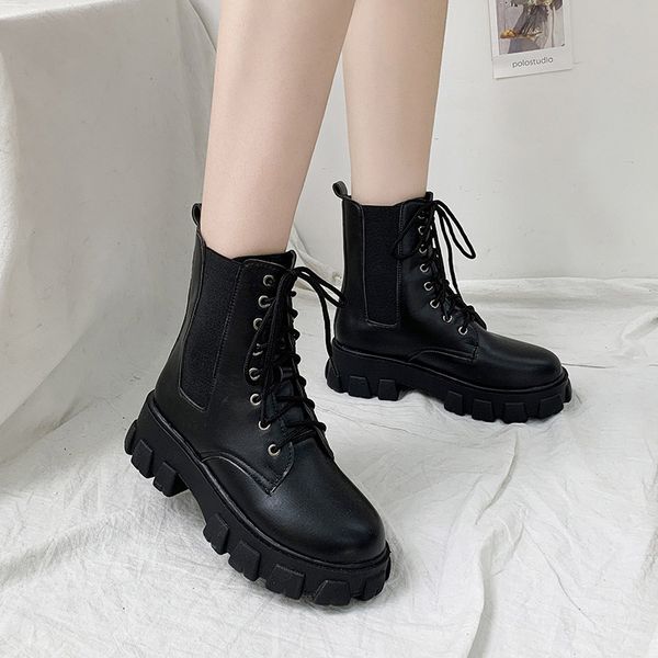 boots women shoes 2021 fashion autumn winter platform solid ankle high heels lace-up for botas de mujer, Black
boots women shoes 2021 fashion autumn winter platform solid ankle high heels lace-up for botas de mujer, Black