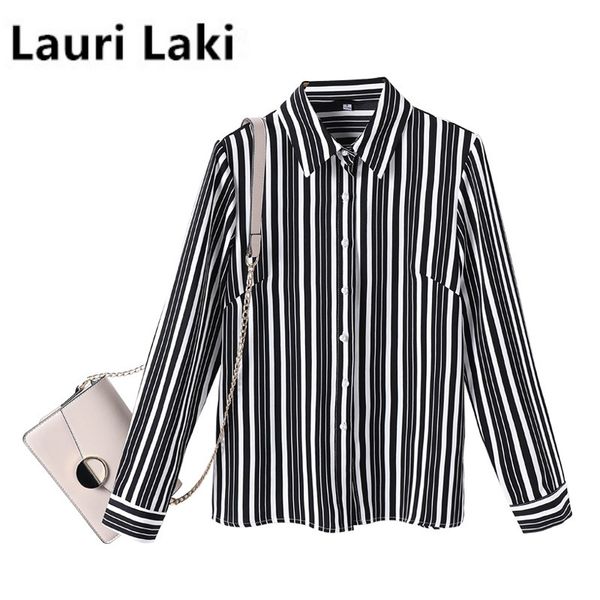lauri laki chiffon stripe blouse women plus size office wear long sleeve shirts mujer retro elegant formal blouse autumn 2020, White
lauri laki chiffon stripe blouse women plus size office wear long sleeve shirts mujer retro elegant formal blouse autumn 2020, White