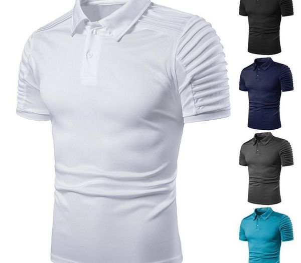 men solid color collar slim button fashion clothes summer mens designer tees clashing polo shirts homme, White;black
men solid color collar slim button fashion clothes summer mens designer tees clashing polo shirts homme, White;black