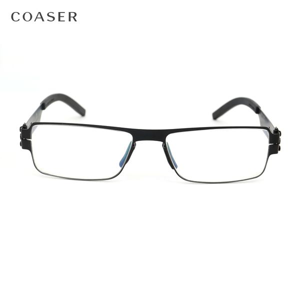 grade quality stainless steel glasses spectacle men square myopia prescription optical eyeglasses frame fadeless, Black
grade quality stainless steel glasses spectacle men square myopia prescription optical eyeglasses frame fadeless, Black