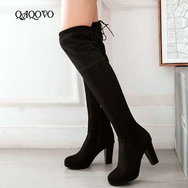 women stretch boots over the knee boots flock leather sqaure high heels thigh zipper autumn winter high shoes black
women stretch boots over the knee boots flock leather sqaure high heels thigh zipper autumn winter high shoes black