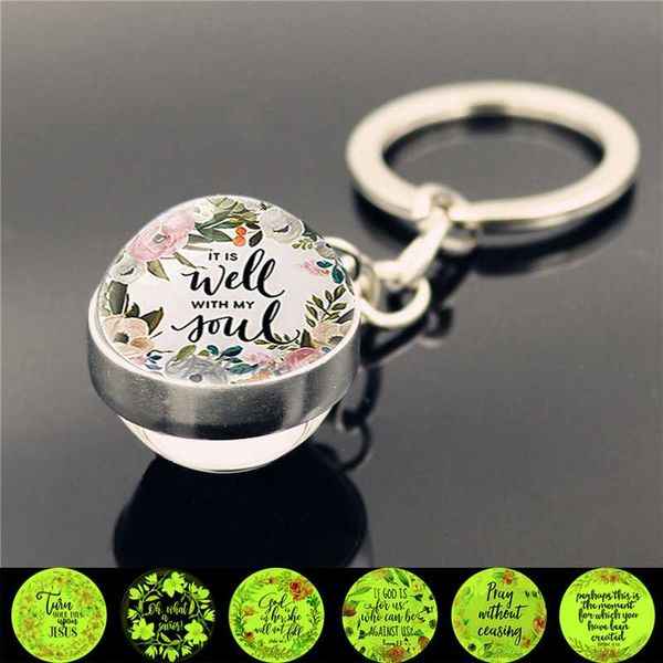 bible verses luminous keychain double-sided glass ball key chain scripture quote jewelry christian faith inspirational gift, Silver
bible verses luminous keychain double-sided glass ball key chain scripture quote jewelry christian faith inspirational gift, Silver