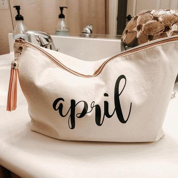 canvas cosmetic bag customize natural zipper bride makeup bag bridesmaid make up teacher gift ready to ship cheerleader
canvas cosmetic bag customize natural zipper bride makeup bag bridesmaid make up teacher gift ready to ship cheerleader