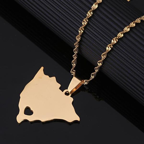 stainless steel nicaragua map pendant necklaces women gold color nicaraguans maps heart charm jewelry, Silver 
stainless steel nicaragua map pendant necklaces women gold color nicaraguans maps heart charm jewelry, Silver