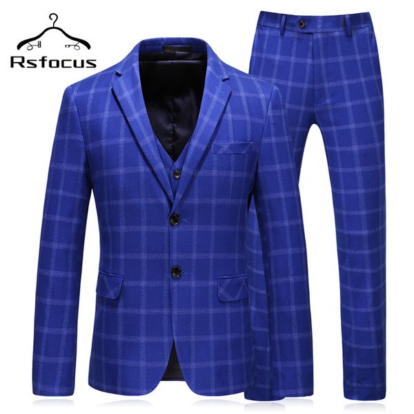rsfocus 3 piece plaid suit men 2020 slim fit navy royal blue wedding suits 5xl brand designer business dress suits tuxedo tz023, White;black
rsfocus 3 piece plaid suit men 2020 slim fit navy royal blue wedding suits 5xl brand designer business dress suits tuxedo tz023, White;black