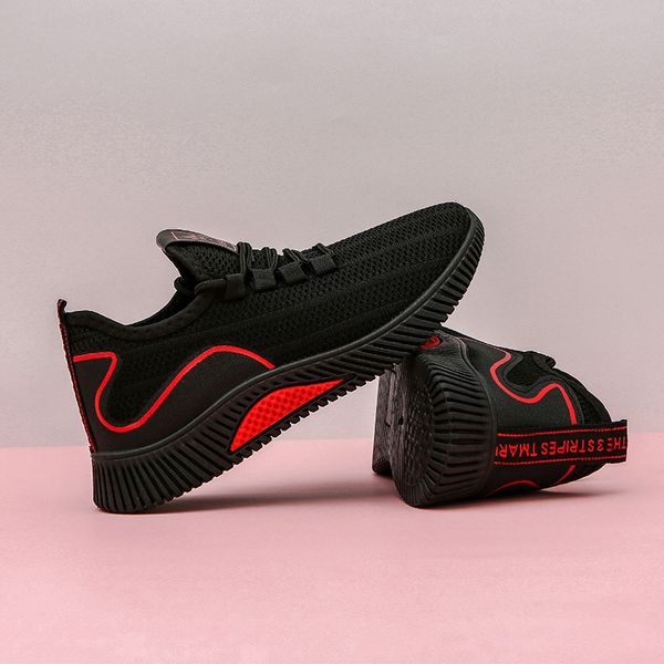 mens casual shoes new breathable lace up men mesh shoes fashion casual no-slip men vulcanize tenis masculino, Black
mens casual shoes new breathable lace up men mesh shoes fashion casual no-slip men vulcanize tenis masculino, Black
