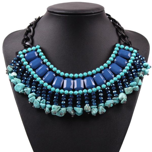 new design fashion black chain colorful resin stone pendant chunky statement necklace choker for women party elegant jewelry, Silver
new design fashion black chain colorful resin stone pendant chunky statement necklace choker for women party elegant jewelry, Silver
