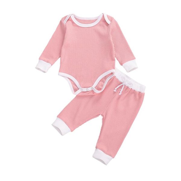 0-18m осень зима новорожденные девочки мальчики ребристые outfit set с длинным рукавом цвет блока ползунки и брюки 2pcs одежды set, White
0-18m осень зима новорожденные девочки мальчики ребристые outfit set с длинным рукавом цвет блока ползунки и брюки 2pcs одежды set, White