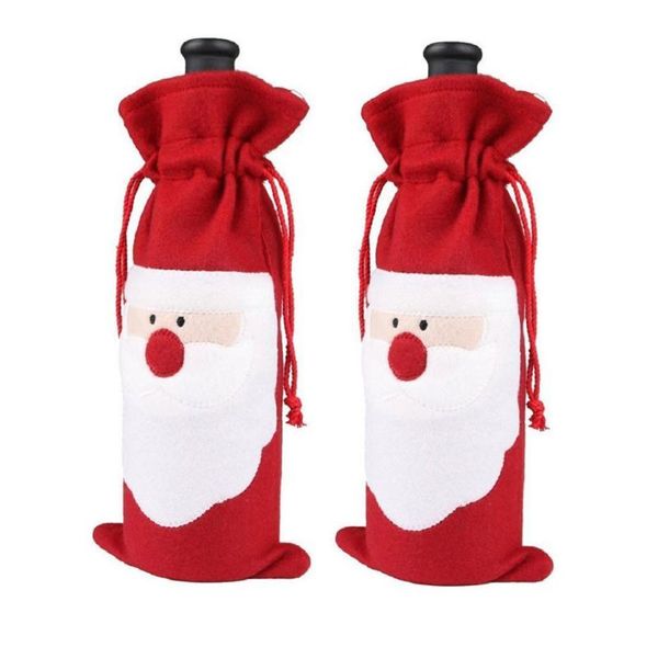 1 piece red wine bottle cover bags christmas dinner table decoration home party decors santa claus festival gift holder
1 piece red wine bottle cover bags christmas dinner table decoration home party decors santa claus festival gift holder