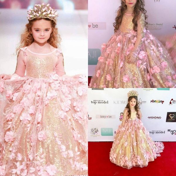 custom made princess flower girl dresses long sleeve 3d floral appliques sequins girls communion dress vestidos de fiesta, Red;yellow
custom made princess flower girl dresses long sleeve 3d floral appliques sequins girls communion dress vestidos de fiesta, Red;yellow
