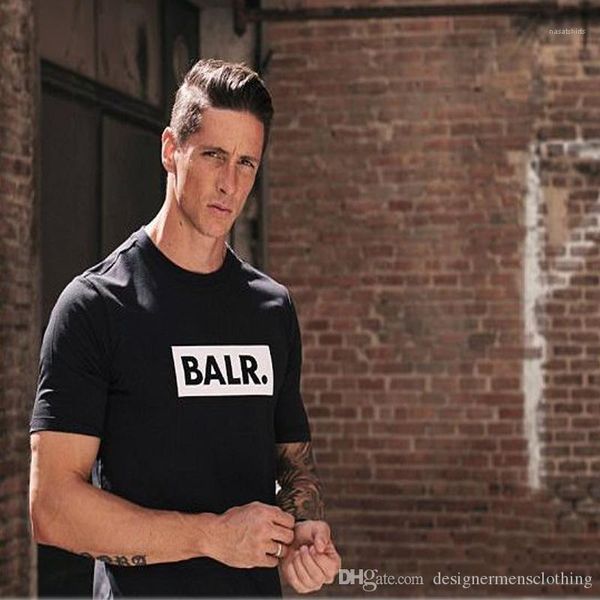 summer black white o-neck short sleeved tees clothing mens balr. tshirts, White;black 
summer black white o-neck short sleeved tees clothing mens balr. tshirts, White;black