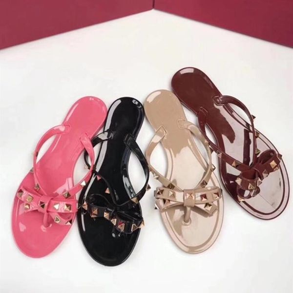 junxxin fashion brand summer flip flops women sandals bow knot flat slippers girls studded beach slides jelly shoes 35-41, Black
junxxin fashion brand summer flip flops women sandals bow knot flat slippers girls studded beach slides jelly shoes 35-41, Black