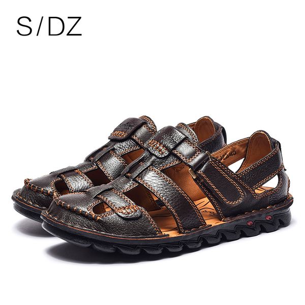 sandals sdz mens beach genuine leather summer 2021 fashion non-slip durable men casual shoes soft comfortable size 38-45, Black
sandals sdz mens beach genuine leather summer 2021 fashion non-slip durable men casual shoes soft comfortable size 38-45, Black