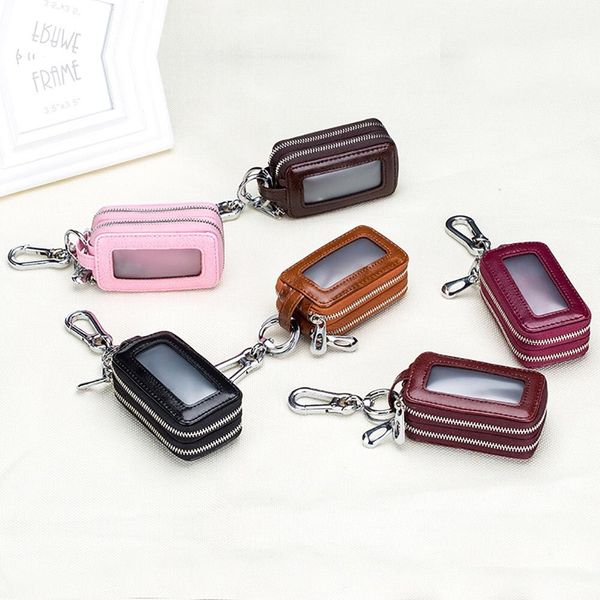 key bag men fashion leather zipper double key bag new car simple design models waist hanging mini bag wholesale 2468
key bag men fashion leather zipper double key bag new car simple design models waist hanging mini bag wholesale 2468