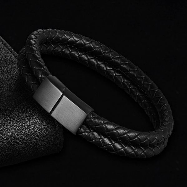 mens fashion bracelets 2020 vintage black leather bracelet men jewelry pulseira masculina handmade stainless steel jewellery, Golden;silver
mens fashion bracelets 2020 vintage black leather bracelet men jewelry pulseira masculina handmade stainless steel jewellery, Golden;silver