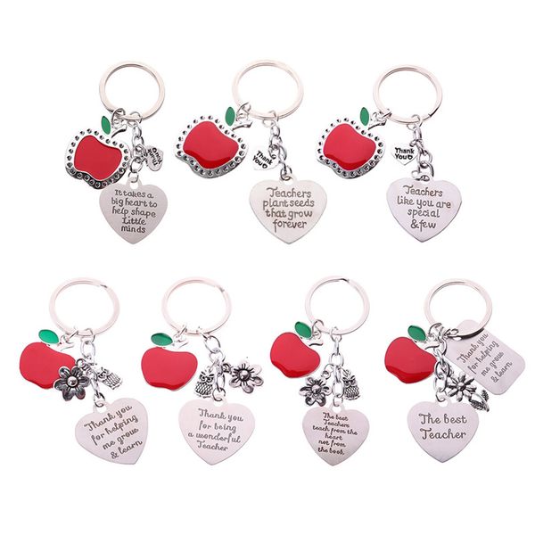 ring holder jewelry teachers keychain apple love heart charm keyring thank you teacher key chain for teacher's day gift, Silver
ring holder jewelry teachers keychain apple love heart charm keyring thank you teacher key chain for teacher's day gift, Silver