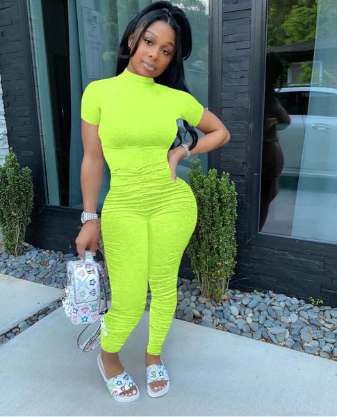 new women's casual one piece bodycon short sleeve romper club outfits fashion ruched long pants jumpsuit, Black;white
new women's casual one piece bodycon short sleeve romper club outfits fashion ruched long pants jumpsuit, Black;white