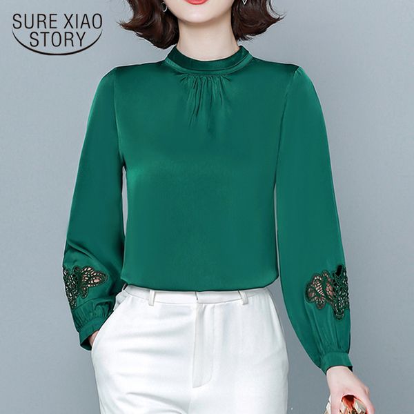 2020 office lady satin solid pullover shirts women autumn lantern long sleeve hollow blouse women elegant ladies clothes 11088, White
2020 office lady satin solid pullover shirts women autumn lantern long sleeve hollow blouse women elegant ladies clothes 11088, White