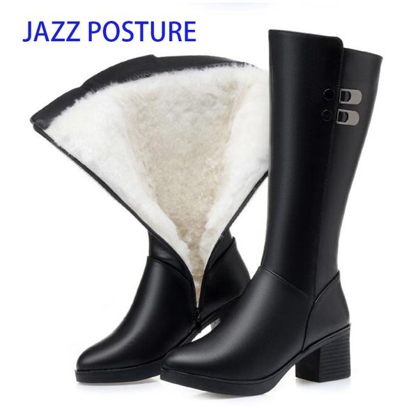 fur warm shoes wool women snow boots fashion plush knee-high platform for women genuine leather winter boots z655, Black
fur warm shoes wool women snow boots fashion plush knee-high platform for women genuine leather winter boots z655, Black