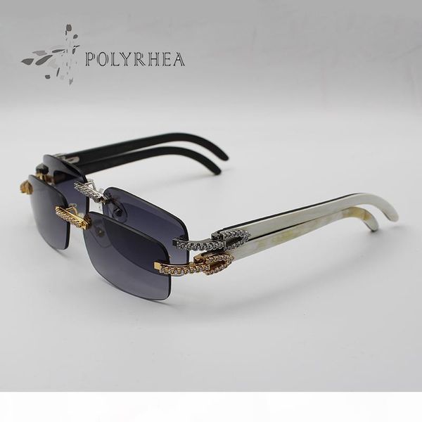 luxury sunglasses natural striped buffalo horn sun glasses decorative large diamond rimless women glasses white inside black buffalo horn, White;black
luxury sunglasses natural striped buffalo horn sun glasses decorative large diamond rimless women glasses white inside black buffalo horn, White;black