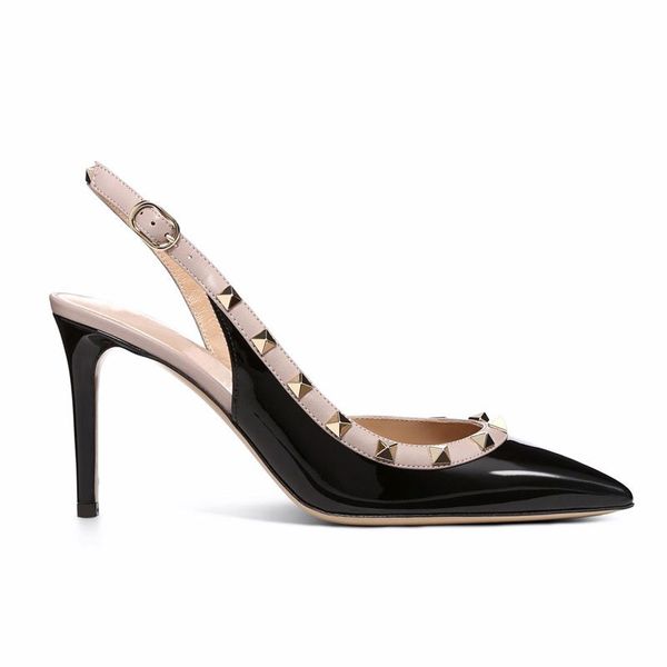 dream2020 rivet fashion buckle high-heeled women's leather toe back half air heel pointed casual shoes, Black
dream2020 rivet fashion buckle high-heeled women's leather toe back half air heel pointed casual shoes, Black