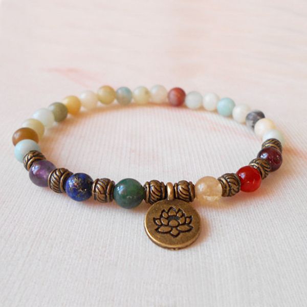 chakra bracelet for women mala yoga jewelry meditation 7 chakra amazonite bracelet lotus, Golden;silver
chakra bracelet for women mala yoga jewelry meditation 7 chakra amazonite bracelet lotus, Golden;silver