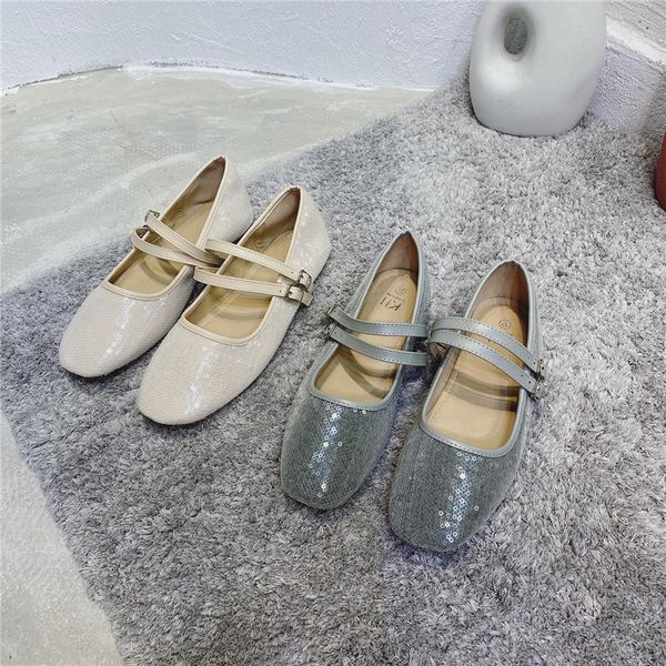 korean paillette flats ballet shoes women buckle strap rouns toe ballerina square toe mary janes shoes sequined cloth moccasins, Black
korean paillette flats ballet shoes women buckle strap rouns toe ballerina square toe mary janes shoes sequined cloth moccasins, Black