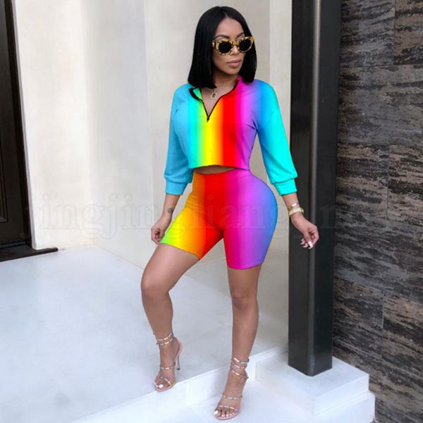 2020 the new listing temperament suit women is style rainbow stripe digital printing two-piece suit, Black;white
2020 the new listing temperament suit women is style rainbow stripe digital printing two-piece suit, Black;white