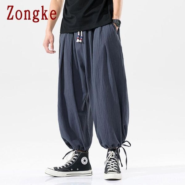 zongke ankle-length linen mens pants streetwear harem pants men clothing joggers men harajuku trousers m-5xl 2020 autumn, Black
zongke ankle-length linen mens pants streetwear harem pants men clothing joggers men harajuku trousers m-5xl 2020 autumn, Black