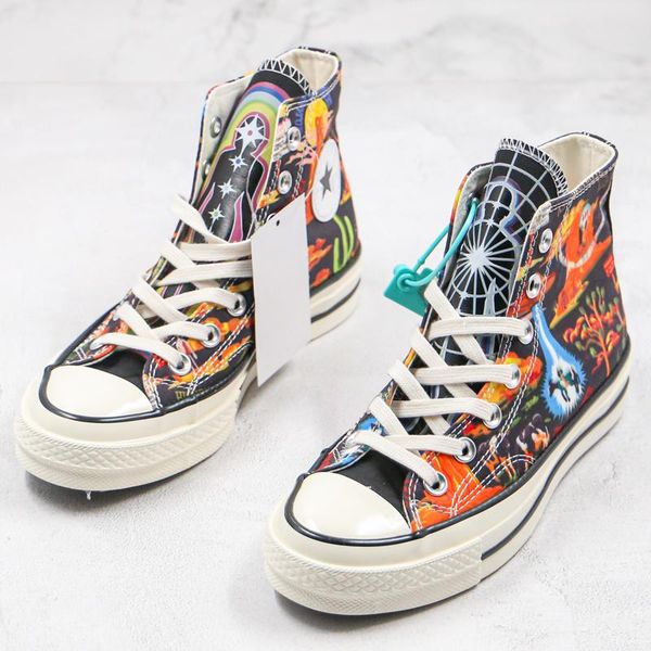 men casual shoe 1970s chuck 70 twisted resort alien falling sci-fi doodle women canvas shoes print skateboard shoes 1970 sport sneaker 36-44, Black
men casual shoe 1970s chuck 70 twisted resort alien falling sci-fi doodle women canvas shoes print skateboard shoes 1970 sport sneaker 36-44, Black