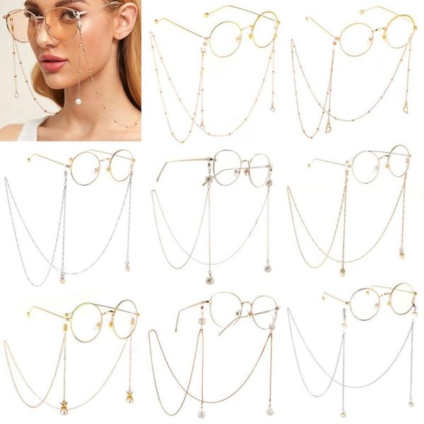 vintage pearl metal eyeglasses chain strap sunglasses cord glasses holder lanyard, Silver
vintage pearl metal eyeglasses chain strap sunglasses cord glasses holder lanyard, Silver