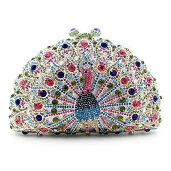 lady crystal diamond clutch bag peacock shape evening party wedding purse chain shoulder handbag
lady crystal diamond clutch bag peacock shape evening party wedding purse chain shoulder handbag
