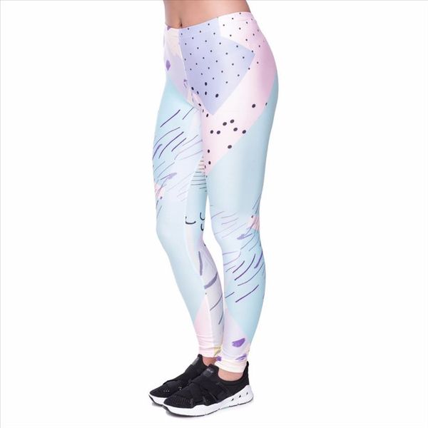 new popular fashion pastel abstract printed leggings women elastic slim long pants trousers ladies high waist casual leggings, Black
new popular fashion pastel abstract printed leggings women elastic slim long pants trousers ladies high waist casual leggings, Black