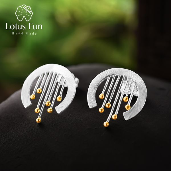 lotus fun real 925 sterling silver handmade fine jewelry oriental element vintage curtain stud earrings acessorios for women, Golden
lotus fun real 925 sterling silver handmade fine jewelry oriental element vintage curtain stud earrings acessorios for women, Golden