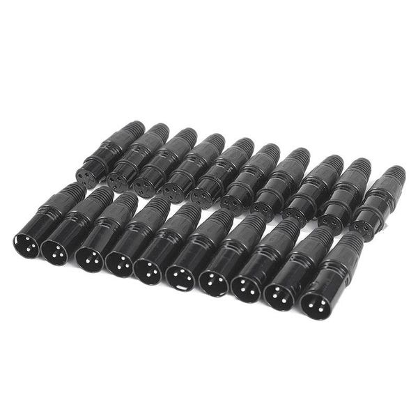 cgjxs20pcs 3pin xlr male to female microphone extension cable microphone cables plug audio socket mic audio connector adapter t200608 
cgjxs20pcs 3pin xlr male to female microphone extension cable microphone cables plug audio socket mic audio connector adapter t200608