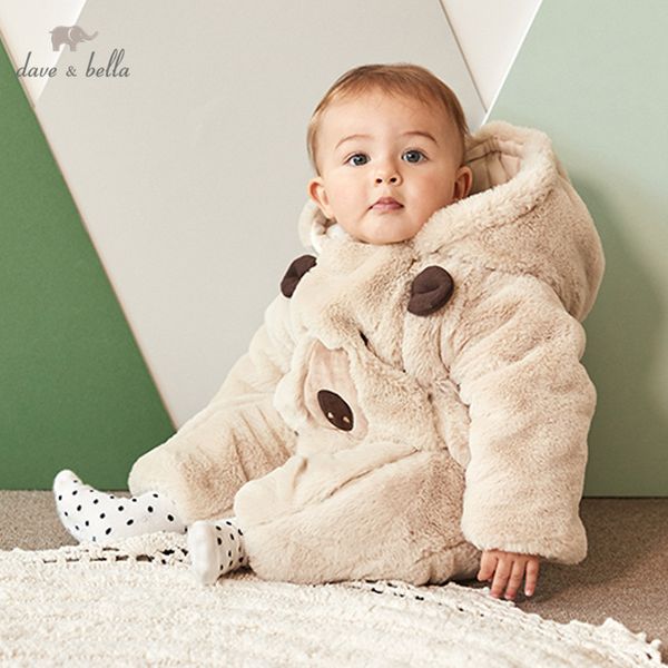 db11625 dave bella winter new born baby cartoon hooded padded jumpsuits infant toddler clothes children romper 1 piece, Blue 
db11625 dave bella winter new born baby cartoon hooded padded jumpsuits infant toddler clothes children romper 1 piece, Blue