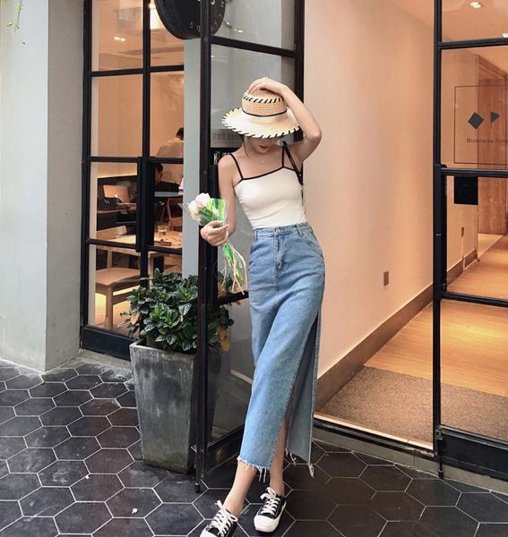 skirts make french summer open fork bull-puncher skirt female in long tall waist show thin buttock, Black
skirts make french summer open fork bull-puncher skirt female in long tall waist show thin buttock, Black