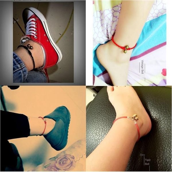 korean-style braided bell rope couple's in the year of life female summer bell anklet simple student's male friend anklet small ij, Red;blue
korean-style braided bell rope couple's in the year of life female summer bell anklet simple student's male friend anklet small ij, Red;blue
