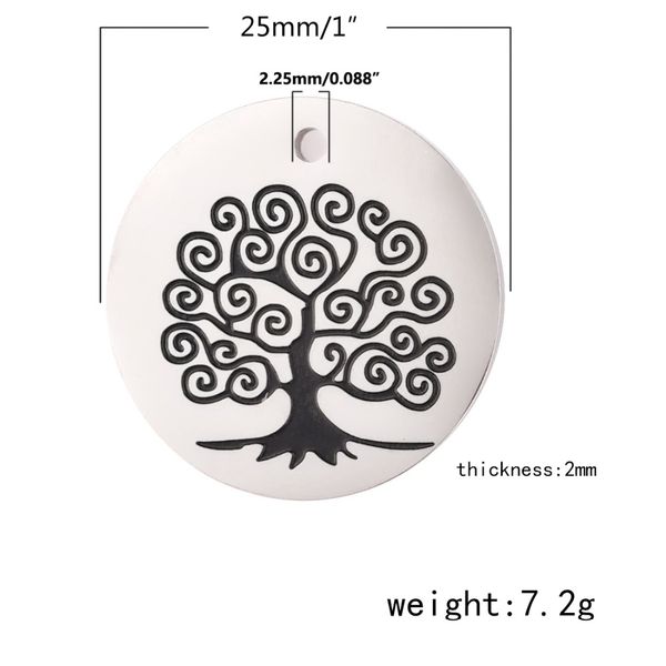 25mm stainless steel tree of life charm flat round double side polishing lettering necklace message pendant diy jewelry making
25mm stainless steel tree of life charm flat round double side polishing lettering necklace message pendant diy jewelry making