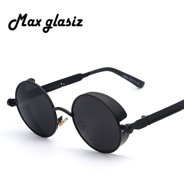 sunglasses maxglasiz brand 2021 mirror lens round glasses goggles steampunk vintage retro for men and women hisper eyewear, White;black
sunglasses maxglasiz brand 2021 mirror lens round glasses goggles steampunk vintage retro for men and women hisper eyewear, White;black