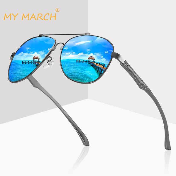mymarch aluminum magnesium men's sunglasses vintage driving polarized sun glasses for men classic mirror pilot glasses oculos, White;black
mymarch aluminum magnesium men's sunglasses vintage driving polarized sun glasses for men classic mirror pilot glasses oculos, White;black