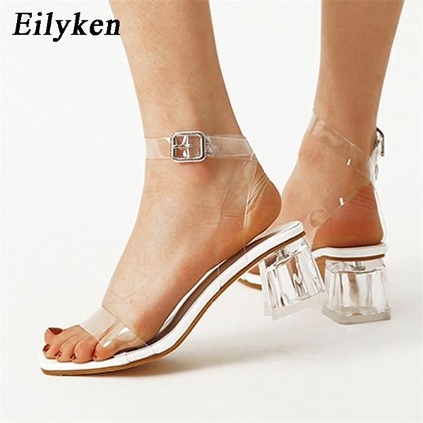 eilyken 2020 new fashion sandals transparent perspex square heels women open toe ankle buckle strap ladies party dress shoes 0925, Black
eilyken 2020 new fashion sandals transparent perspex square heels women open toe ankle buckle strap ladies party dress shoes 0925, Black