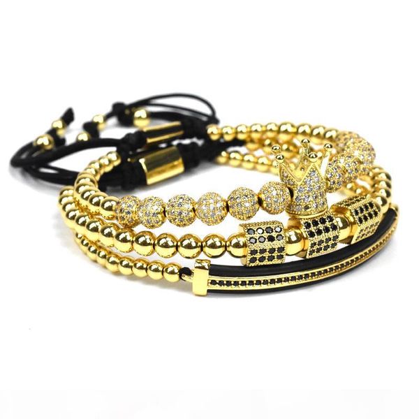 men's jewelry crown charm studded zircon men's couple bracelet lace bead bracelet men's bracelet women's gift gift, Golden;silver
men's jewelry crown charm studded zircon men's couple bracelet lace bead bracelet men's bracelet women's gift gift, Golden;silver