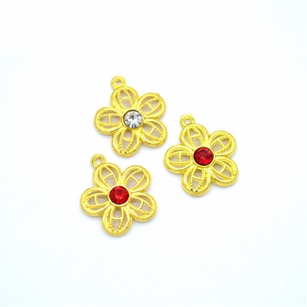 bulk 300pcs hollow out design gold plated flower charms pendant with rhinestone for necklace, bracelet, craft making 18x14mm, Bronze;silver
bulk 300pcs hollow out design gold plated flower charms pendant with rhinestone for necklace, bracelet, craft making 18x14mm, Bronze;silver