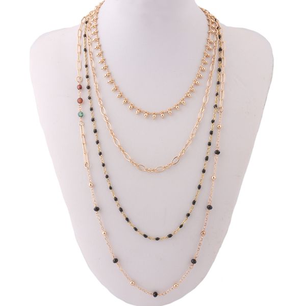 chokers multi-layer set necklace nationality fashion natural stone short bohemia stainless steel jewelry wholesa, Golden;silver
chokers multi-layer set necklace nationality fashion natural stone short bohemia stainless steel jewelry wholesa, Golden;silver