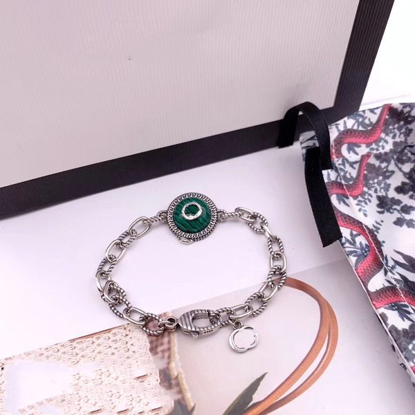 g s925 sterling silver bracelet fashion bracelets charm serpentine malachite bracelet simple and elegant fashion retro bracelet, Golden;silver
g s925 sterling silver bracelet fashion bracelets charm serpentine malachite bracelet simple and elegant fashion retro bracelet, Golden;silver