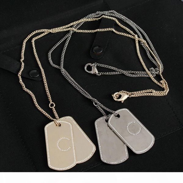 fashion have stamps double bronze necklace iced out chains for lady women party wedding lovers gift jewelry for bride with box hb410, Silver
fashion have stamps double bronze necklace iced out chains for lady women party wedding lovers gift jewelry for bride with box hb410, Silver