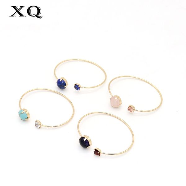 bangle xq ladies fashion purple stone round elegant fresh blue green alloy bracelet opening jewelry wholesale party gift, Black
bangle xq ladies fashion purple stone round elegant fresh blue green alloy bracelet opening jewelry wholesale party gift, Black